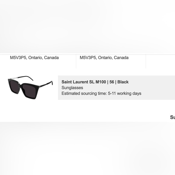 YSL sunglasses. Saint Laurent SL M100 001- Brand new authentic - Picture 11 of 11